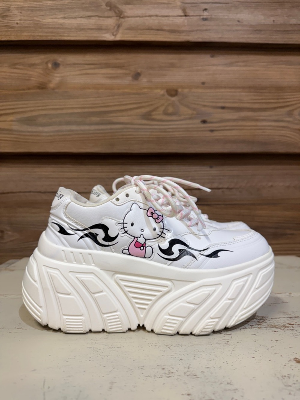 Bershka Hello Kitty Platform Sneakers